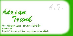 adrian trunk business card
