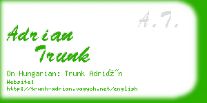 adrian trunk business card